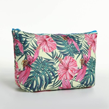 Lightning cosmetic bag, yellow/green color