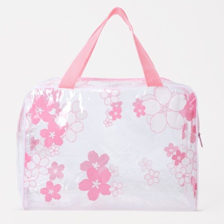 Lightning cosmetic bag, pink color-1
