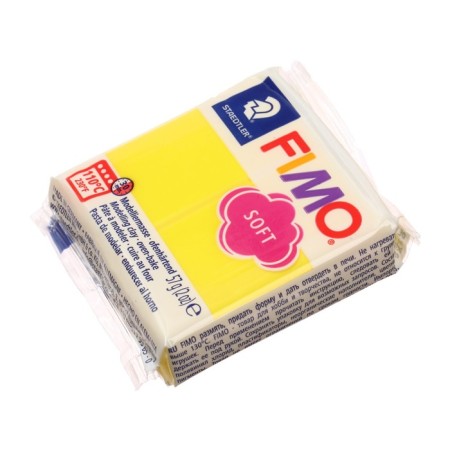 Plastic - polymer clay, 57 g, Soft, lemon-1