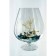 Vase "Brandy" glass on the leg D-13.5cm 28x20 cm, 5l 2081 Transparent