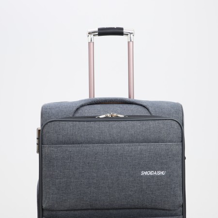 Big suitcase 28 ", lightning department, code castle, 3 wheels, 2 outer pockets, color gray color-5