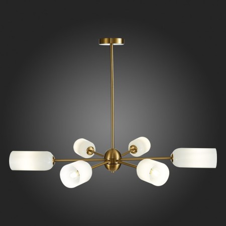 Ceiling Ceiling ST LUCE. SL1180.202.06. Treviso. 6x40 W, E14, 100x100x65 cm, golden color-7