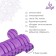 Massage roller SANGH, 45x14 cm, purple color