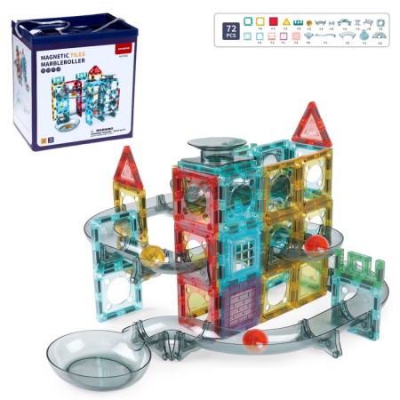Designer magnetic marble "Magic Labyrinth", 72 details
