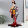 Collector doll "Geisha in a silk kimono with fan" 40 cm