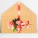 Rose money envelope, glitter, 16.5 x 8 cm