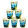 A set of paper utensils, on 6 people "Happy Birthday!", Blue Tractor
