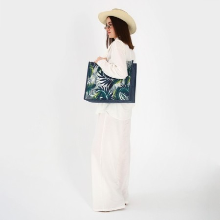 Bag Women's Beach Tropics, 41.5x34x12 cm, Green-9