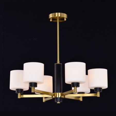 Ceiling light Gerhort G111102/6BRS+BK WT, 6x40W, E14, 80x68x68 cm, bronze color