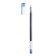 Gel handle "Crystal" 0.38 mm, blue, the case is transparent, sunbathered, needle writing node