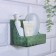 Organizer for storage "Green", hinged, 1 section, with an adhesive base, 11.8 × 7.8 × 9 cm, translucent/green color