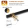 CAPPIO RSC003 RECOLILING, M/O 128 mm, D = 12 mm, black color with gold, 4 pcs.