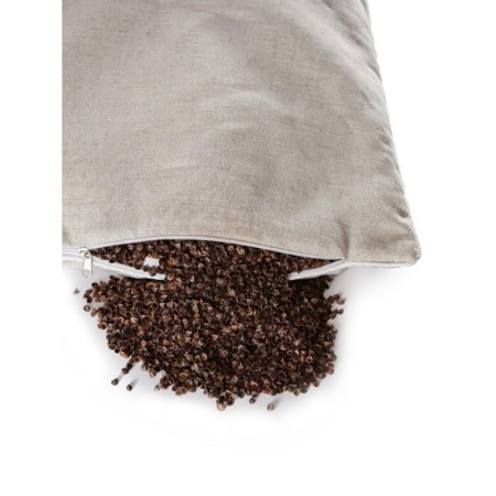 Decorative pillow from buckwheat, size 40x40 cm-1