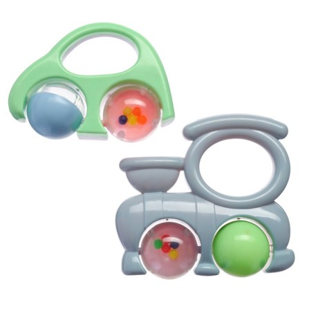 A set of rattles "Tenderness: transport", 2 pcs, color mix, crush me-1