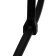 Clamp with a metal lock, size 4.7x300 mm, black