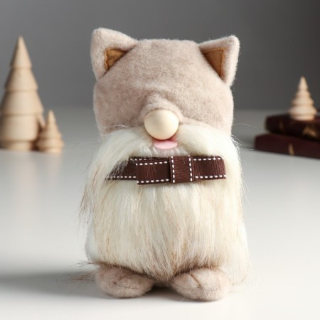 Interior doll "Beige cat" 6x8x21 cm