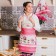 Apron Ethel "Favorite Grandmother" 60x65 cm, 100% cotton, reps 190 g/m2