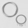 Metal straps: hooks, rings, regulators, 10 mm, silver color