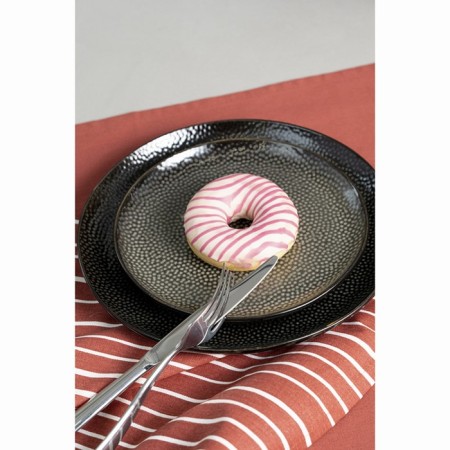 A set of lunch plates Liberty Jones Dots, D = 26 cm, 2 pcs, black color-4