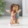 Souvenir Polystone "Two angels in wreaths with roses Secrets" 9x8.5x3.5 cm