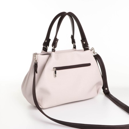 Women's bag-bag with zipper, gray color-2