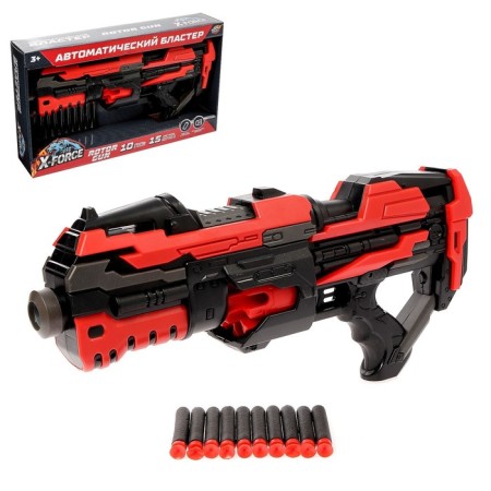 Automatic blaster Rotor Gun, shoots soft bullets, works from batteries