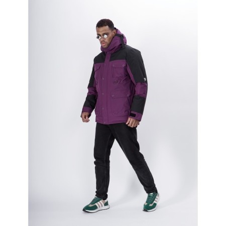 Ski jacket men, size 52, purple color-1