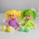 Soft toy "doll Sonya", in a dress, color mix