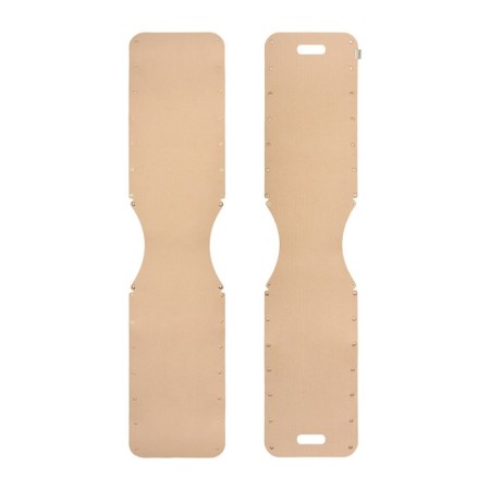 QWERTY basket for storage, from felt, 49 l, beige color-2
