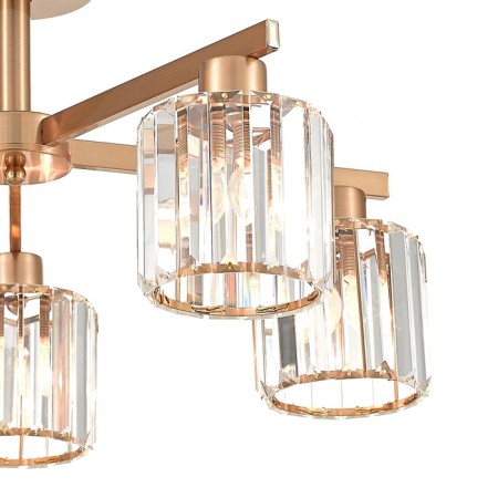 Ceiling lamp 5x60W E27, size 62x62x29.5 cm-2