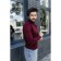 Jumper male ise, size 56, burgundy color