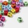 Acrylic bead "Zodiac signs" mix, cube 7 × 7 mm, set 10 g, color mix