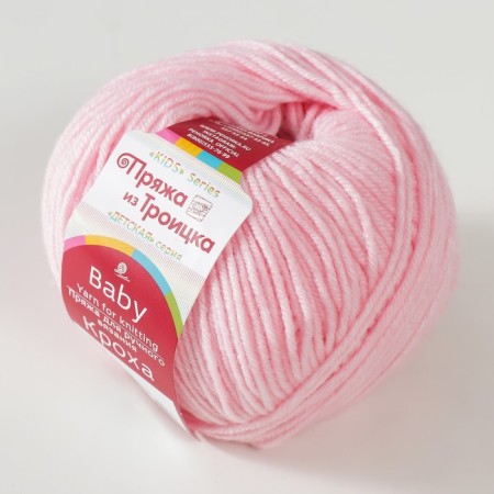 Yarn "Baby" 20% wool, 80% acrylic 135m/50g (180 St. Bagonia)-1