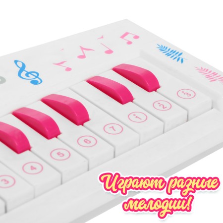Musical toy "Piano: Zoo", 24 keys, light and sound effects-3