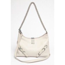 Bag Cross-Body Women's, genuine leather, Ludor beige, 26x5x17 cm