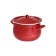 Pan with a lid, d = 20 cm, induction, red color
