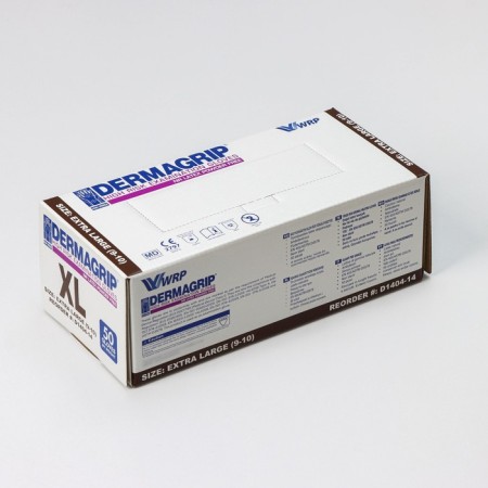Latex non -pounded High Risk, observation, non -sterile, textured, size XL, 35 g, 50 pcs/UP (25 pairs), blue color-4