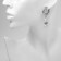 Earrings with the removable element "Transformer" beads of pearls, white color in silver