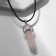 Pendulum “quartz pink” on a lace, 45 cm + extension cm 5 cm