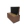 Puff with a lid and weighting, 800 × 400 × 420 mm, Bahama mitch, Hazel color