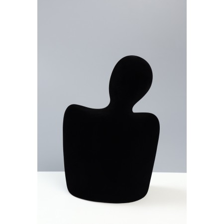 Bust for jewelry "Silhouette", 13.5 × 7 × 20 cm, h = 20 cm, phlock, black color-9