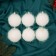 Set of balls plastic D-6 cm, 6 pcs "Benefit" White