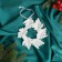Christmas tree decoration "New Year's Wreath" 13 cm, white