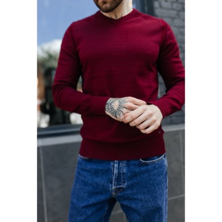 Jumper male ise, size 56, burgundy color-12