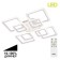 Ceiling chandelier Citilux "Marcel" CL232180R, 60x60x1 cm, 8x13.8W, LED, Color White