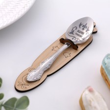 Spoon Named, tea, with an engraving 