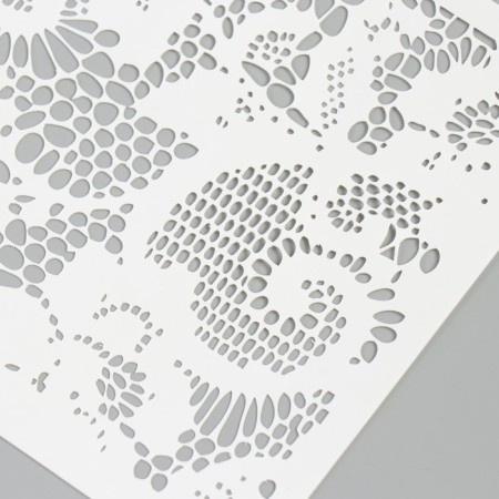 Stencil "snake print. Snake of snake" 15x15 cm-2