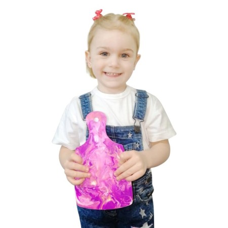 Set for creativity "Fluid art", 3 in 1, pink colors-2