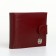 Men's purse on the button, Textura, a map for cards, coins, burgundy color
