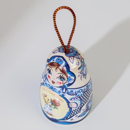 Bell "nesting doll" for good luck! 7cm-3